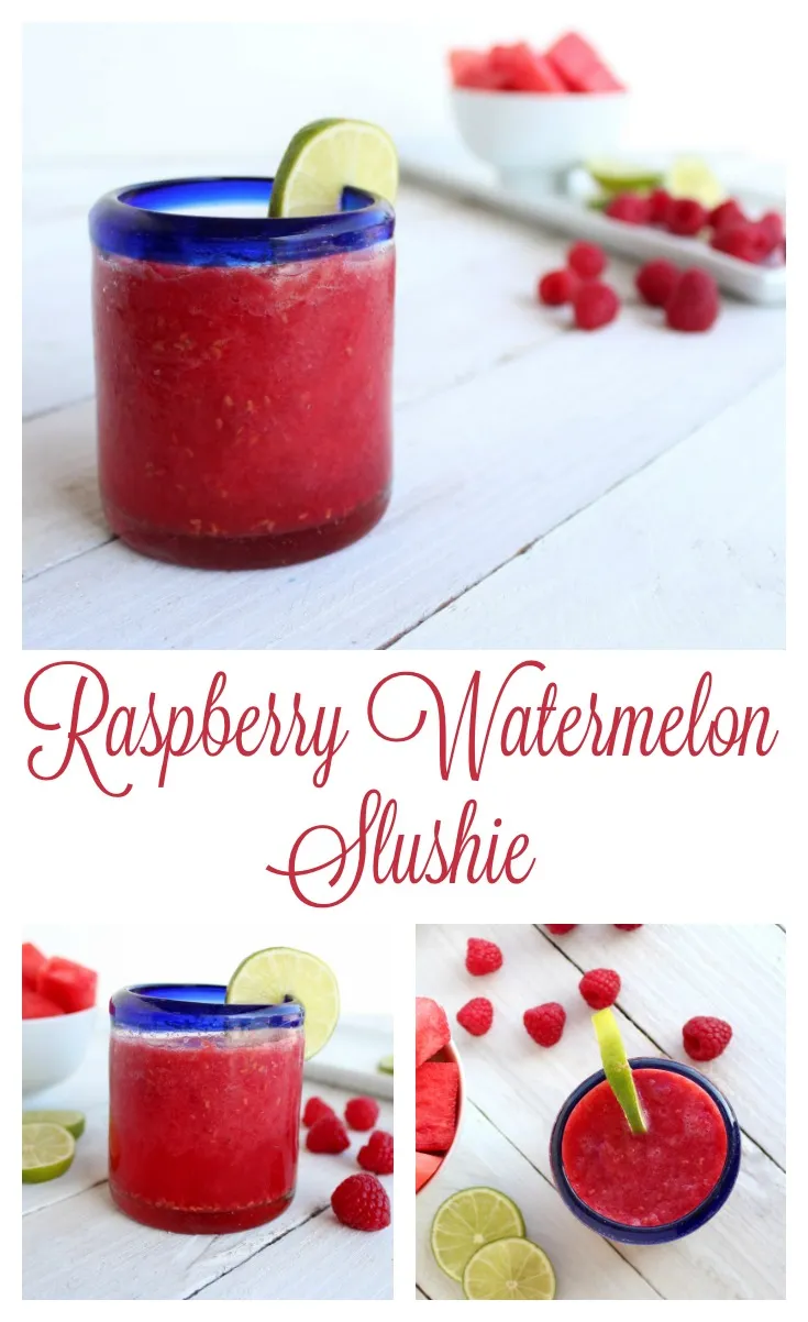 Collage of three photos of a smoothie and the words