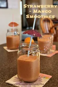 Strawberry - Mango smoothies