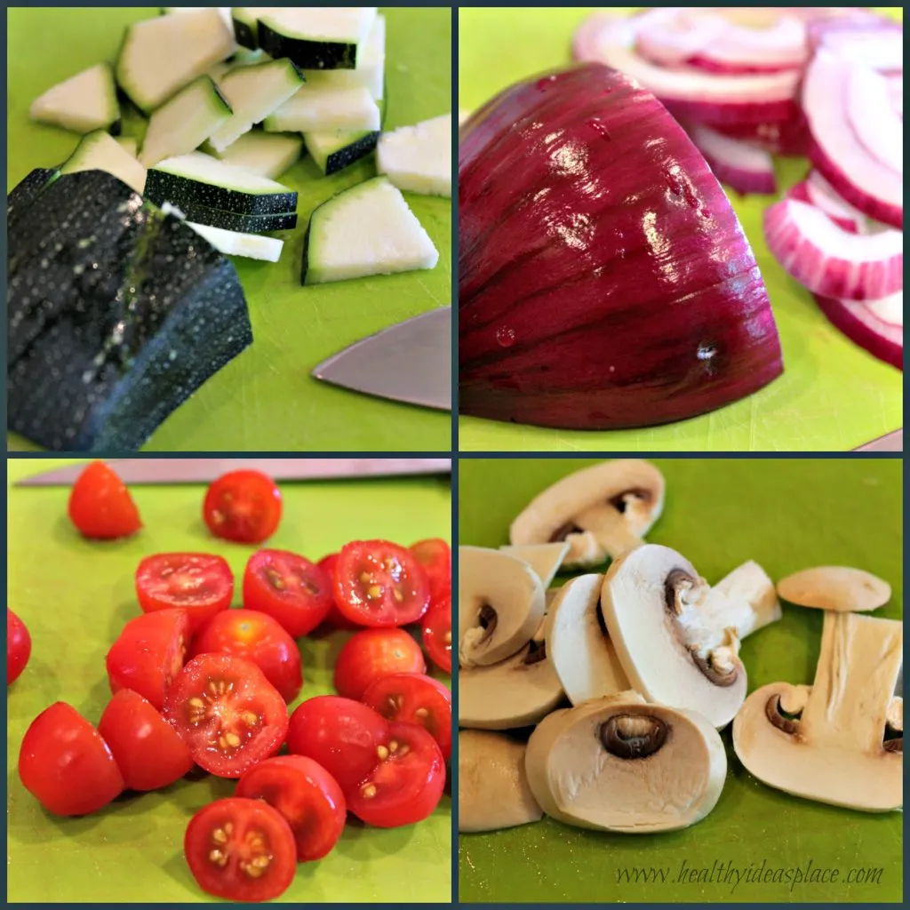 Spinach and Orzo Salad Collage