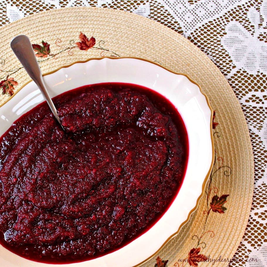 Homemade cranberry sauce