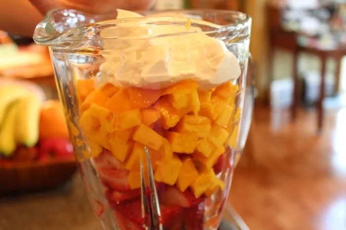 Strawberry - Mango smoothies