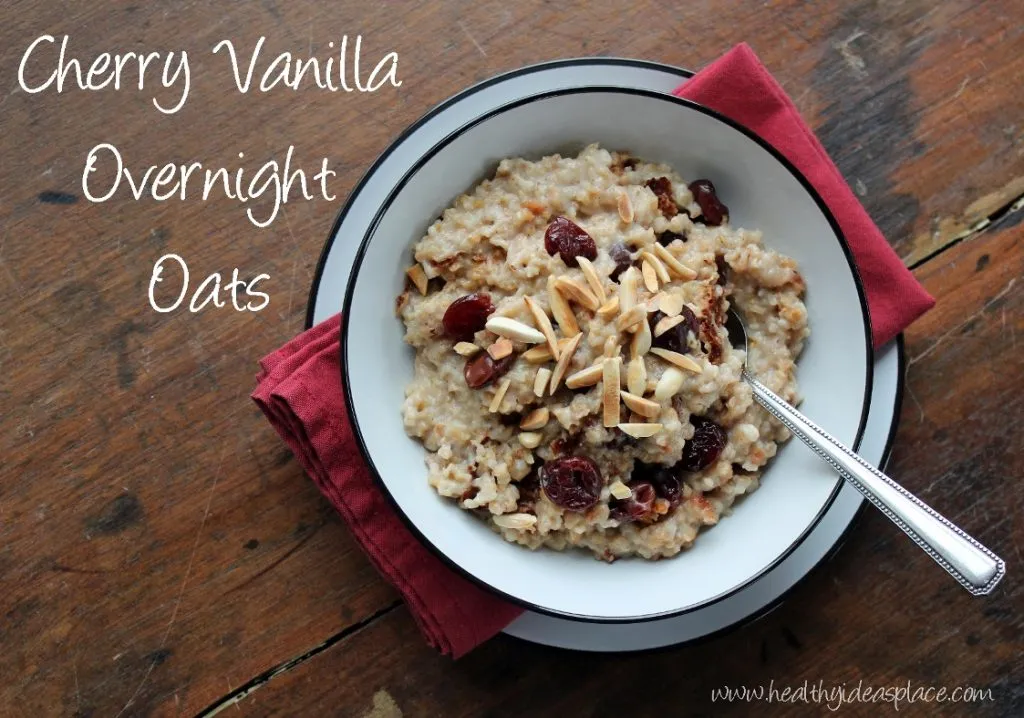 Cherry Vanilla Overnight Oats