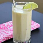 Tropical Fruit Smoothie in a tall glass