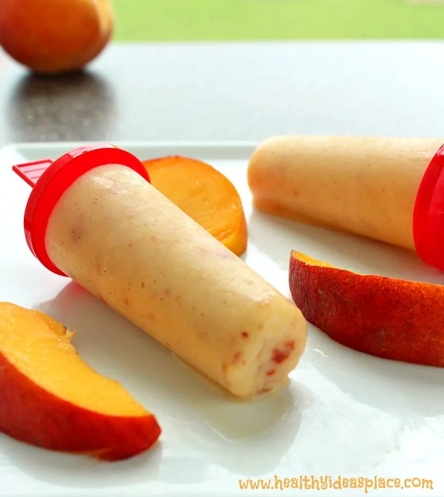 Peaches & Cream Popsicles
