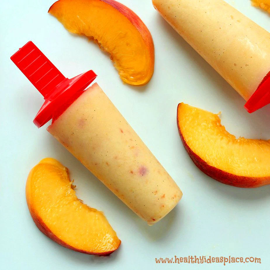 Peaches & Cream Popsicles