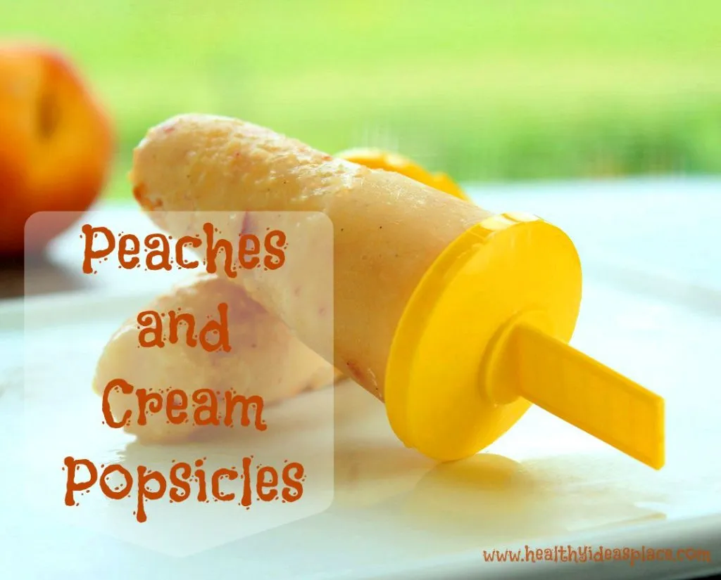Peaches & Cream Popsicles