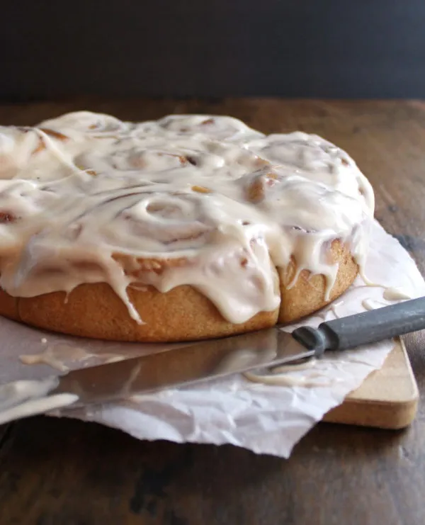 These Christmas Morning Cinnamon Rolls are dairy-free, tender, and filled with the warm spice of cinnamon - perfect for Christmas morning.