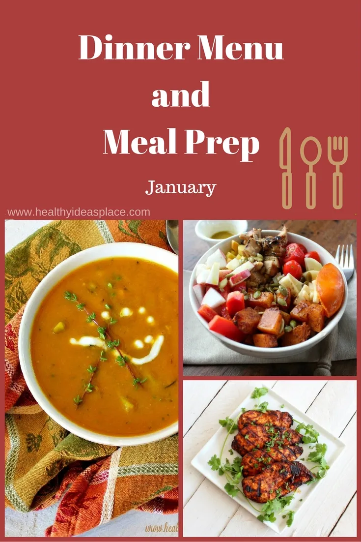 Dinner menu and meal prep - Plan and prep meals in advance to save time, save money, and ensure nourishing, healthy meals for your family.