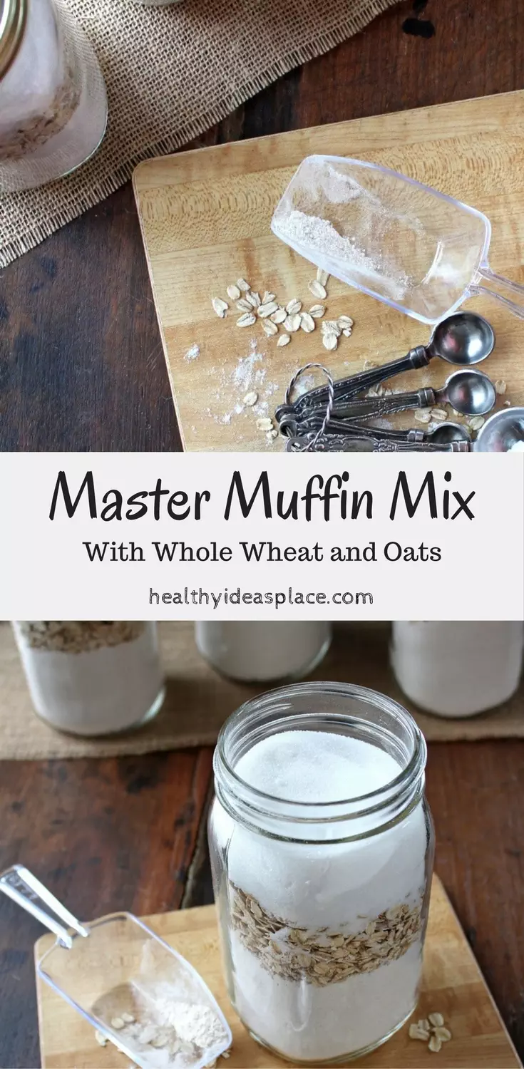 Master Muffin Mix with Whole Wheat and Oats helps you get a nourishing breakfast ready for your family when they need something quick. Includes a recipe for Banana Chocolate Chip Muffins