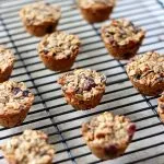 Chewy Granola Bites on a wire rack
