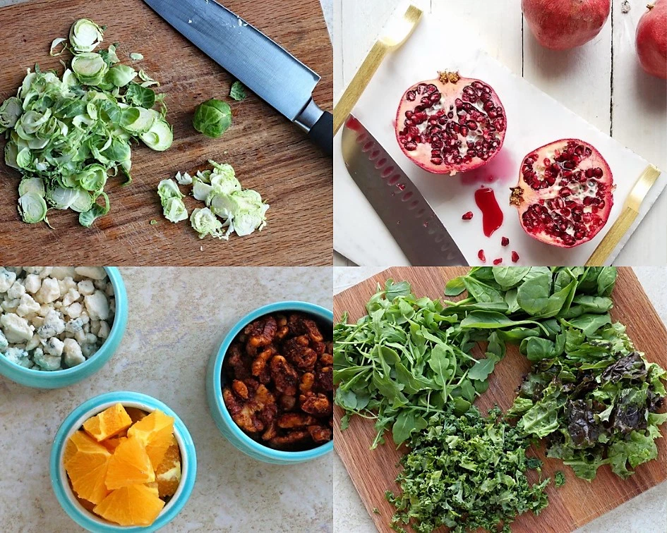 Spinach, Arugula & Pomegranate Salad with Cranberry Citrus Vinaigrette. Sweet, tart, creamy & crunchy make a healthy salad that’s a treat for the taste buds.