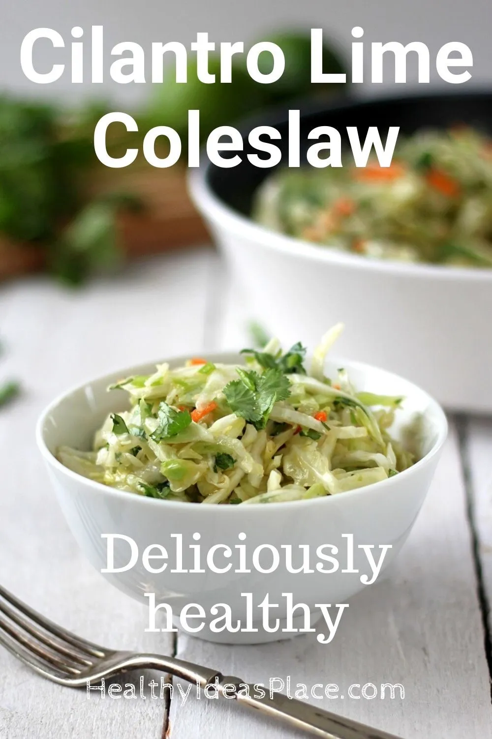 white dish holding shredded cabbage slaw